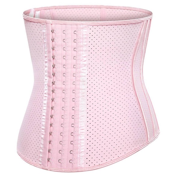(S)💎BABY PINK WAIST TRAINER CINCHER BREATHABLE - Picture 12 of 15